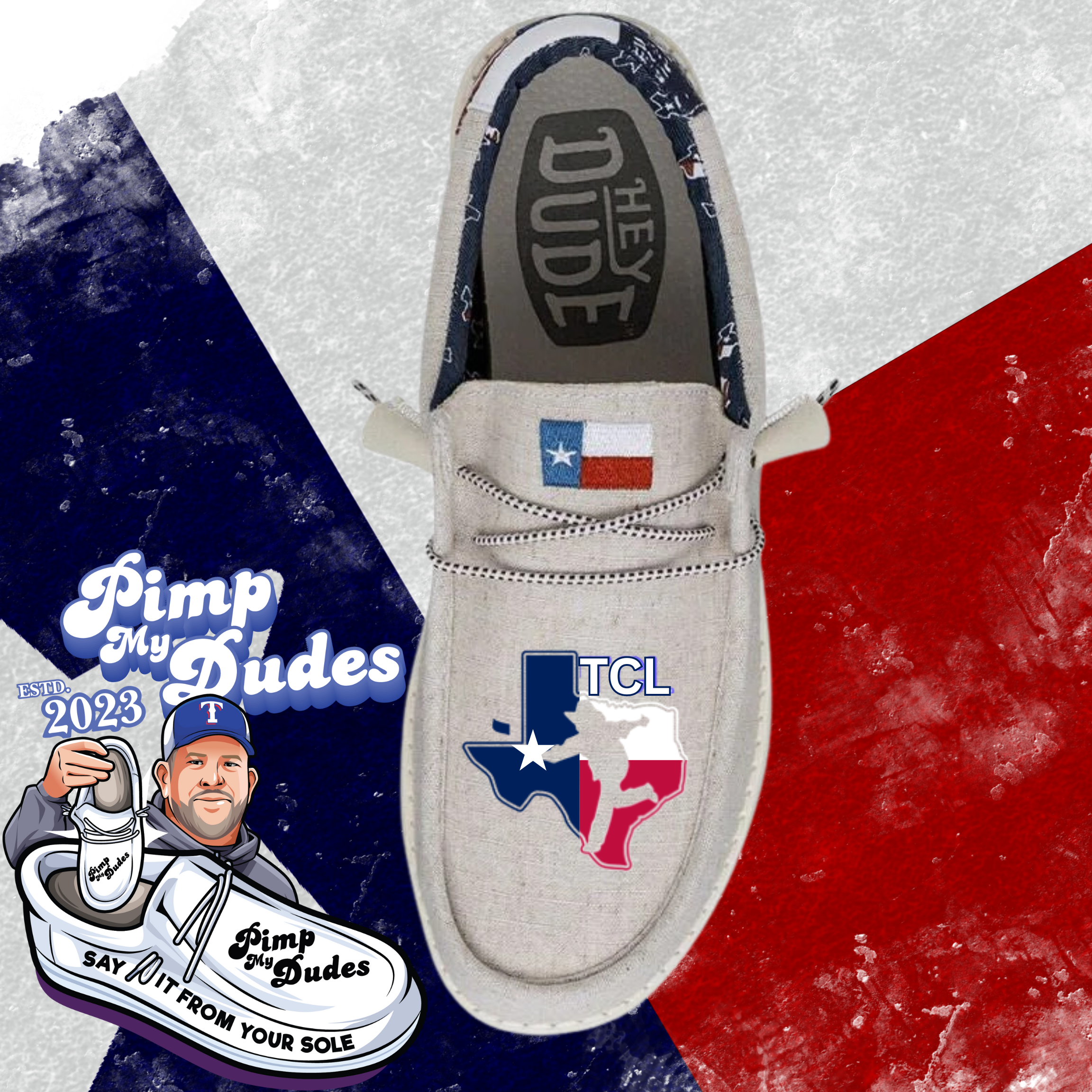 Pimp My Dudes - Texas Flag - Men's