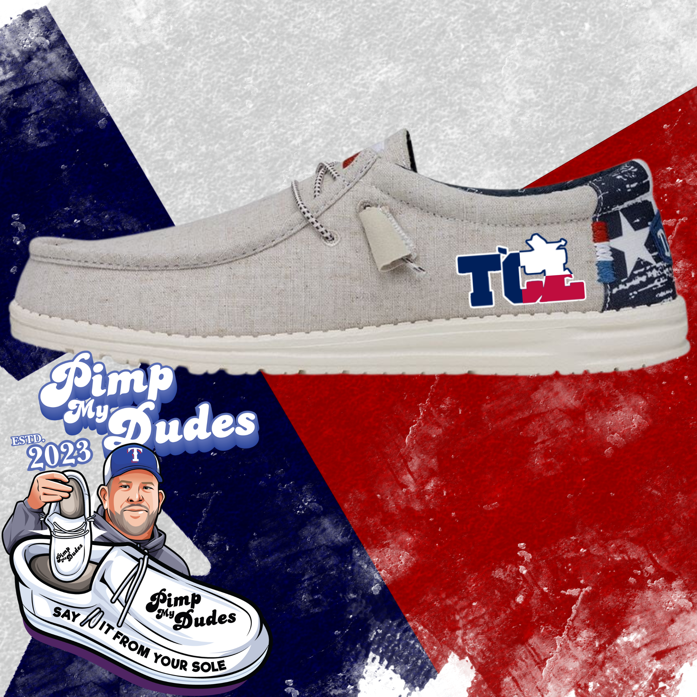 Pimp My Dudes - Texas Flag - Men's