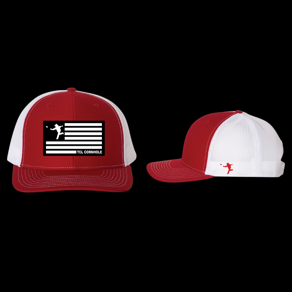 American Flag Patch Hat Richardson 112 Snapback Trucker Hat