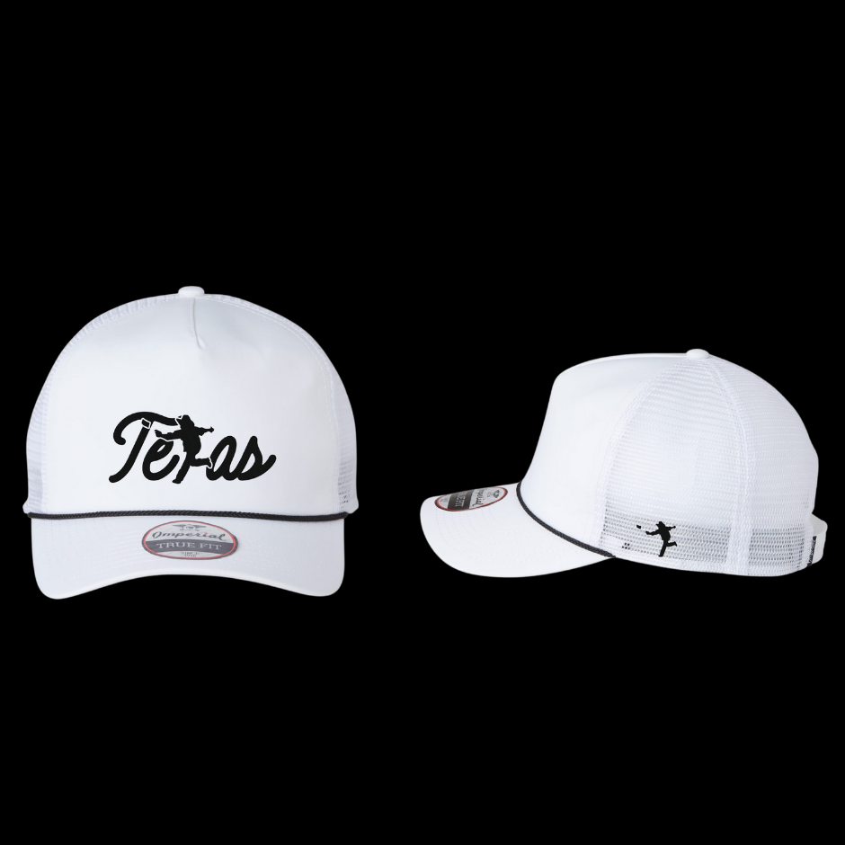 Texas Script Embroidery Non-Mesh Imperial Barnes Cap - 5056