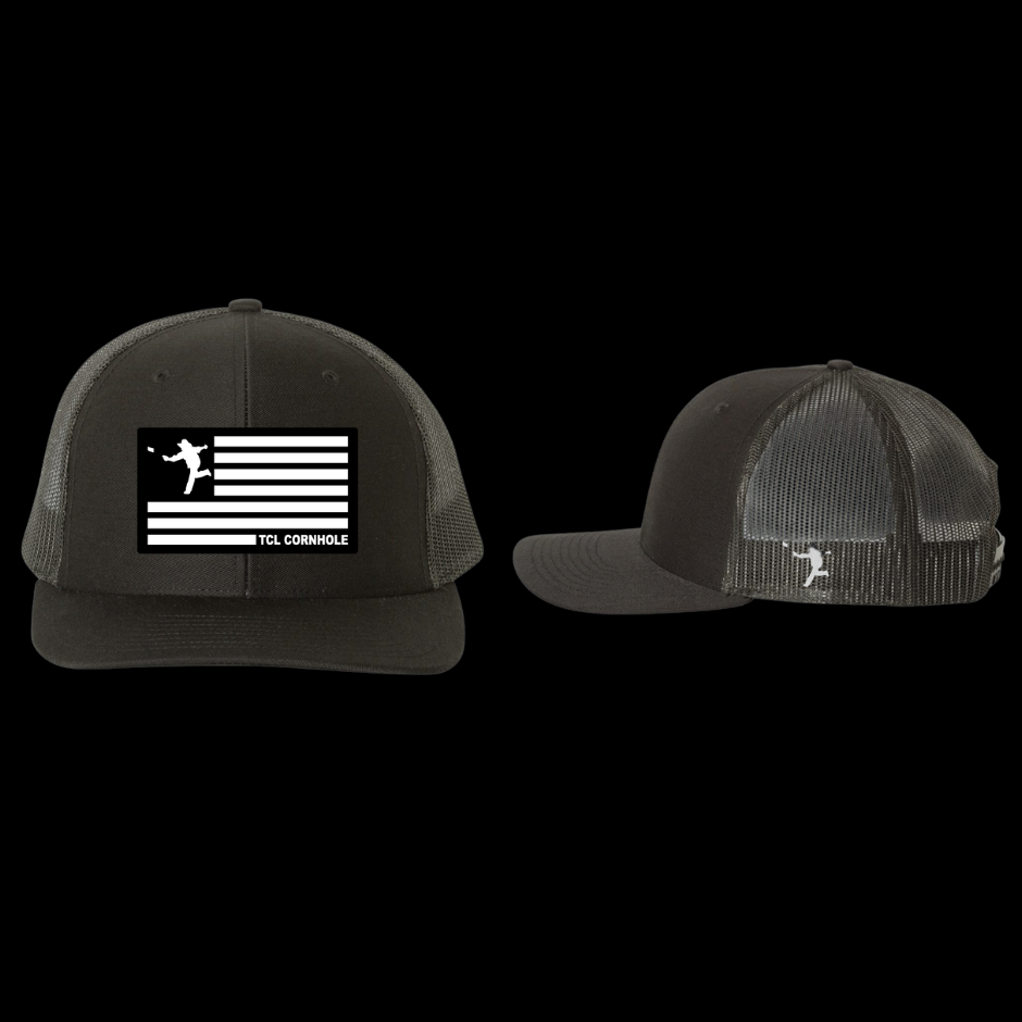 American Flag Patch Hat Richardson 112 Snapback Trucker Hat