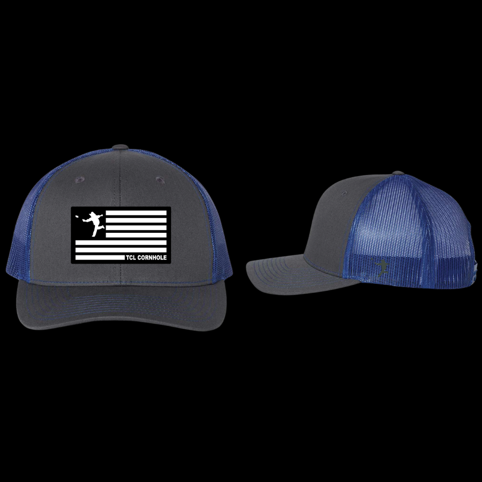 American Flag Patch Hat Richardson 112 Snapback Trucker Hat